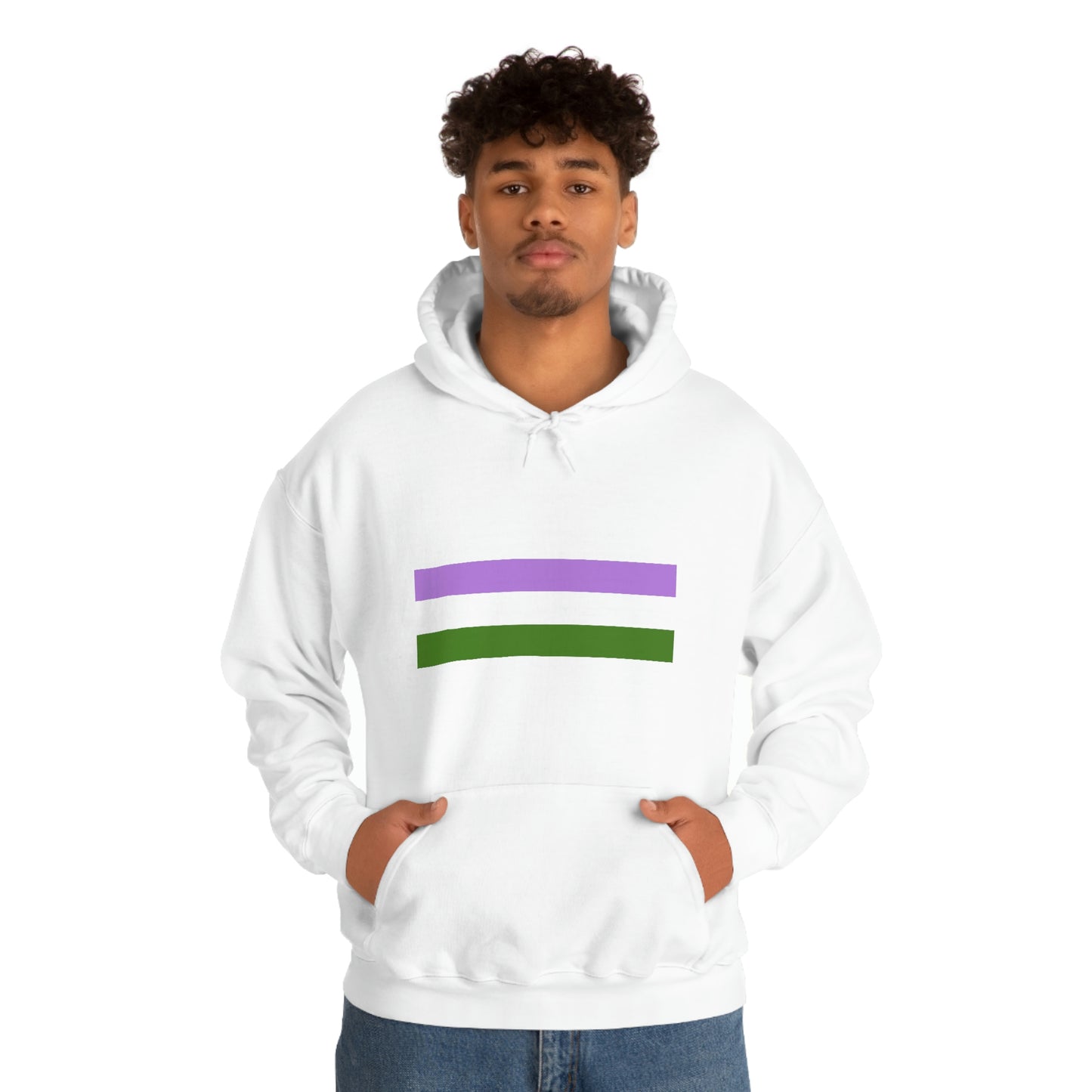 Genderqueer Flag Hooded Sweatshirt