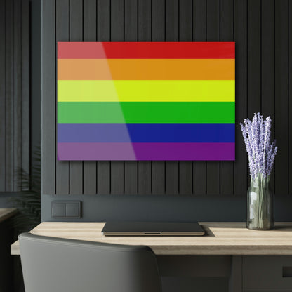 Rainbow Pride Acrylic Prints (with French Cleat Hanging)