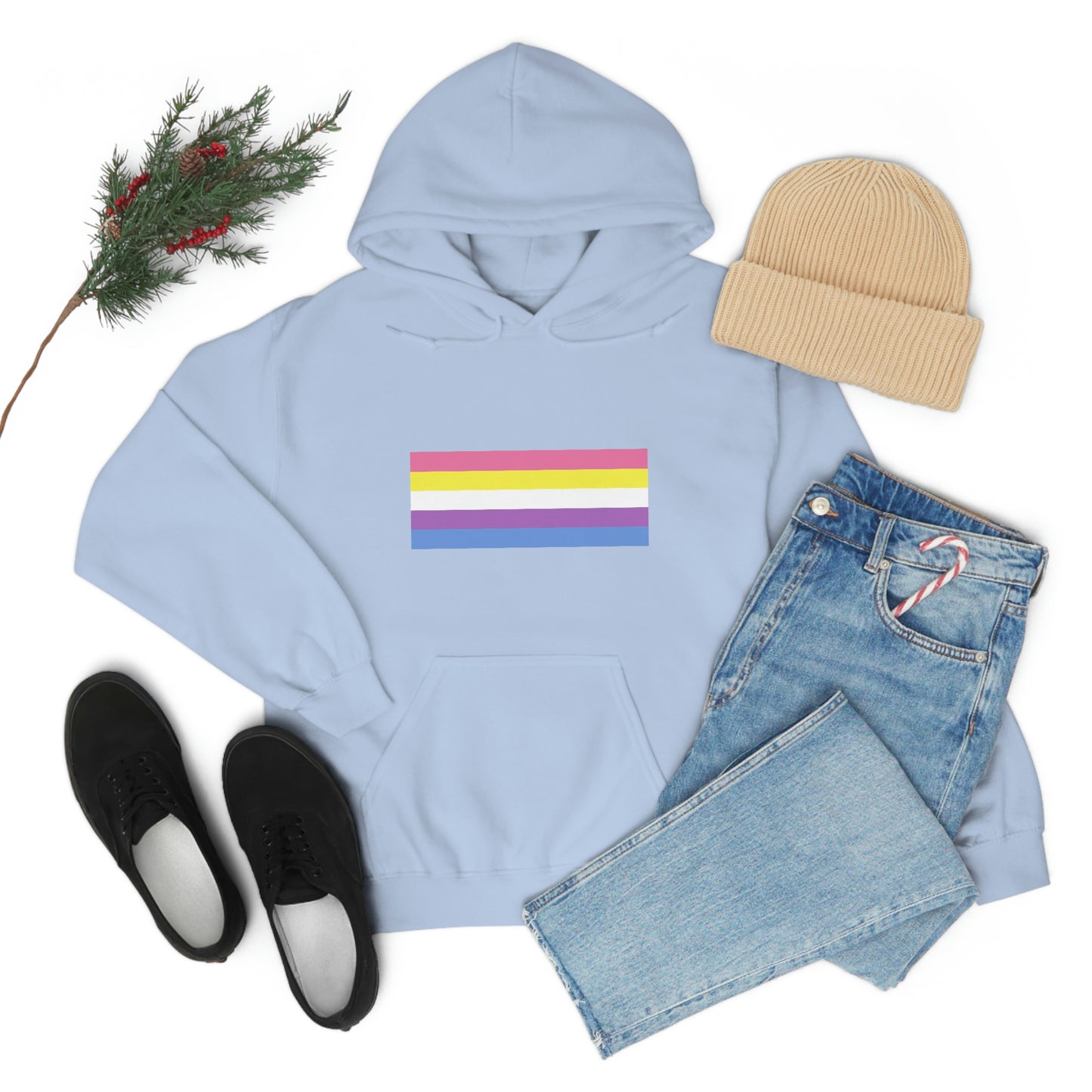 Bigender Flag Hooded Sweatshirt