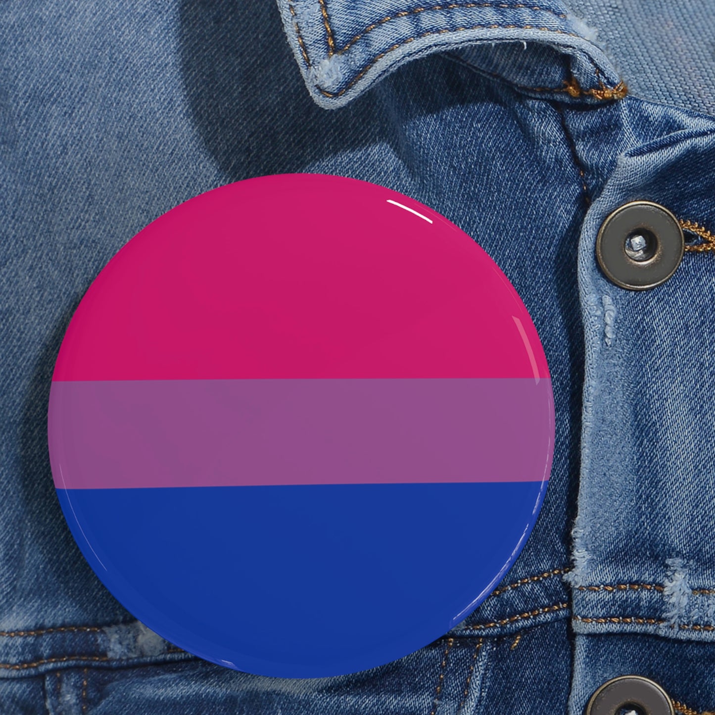 Bisexual Pride Flag Round Pins