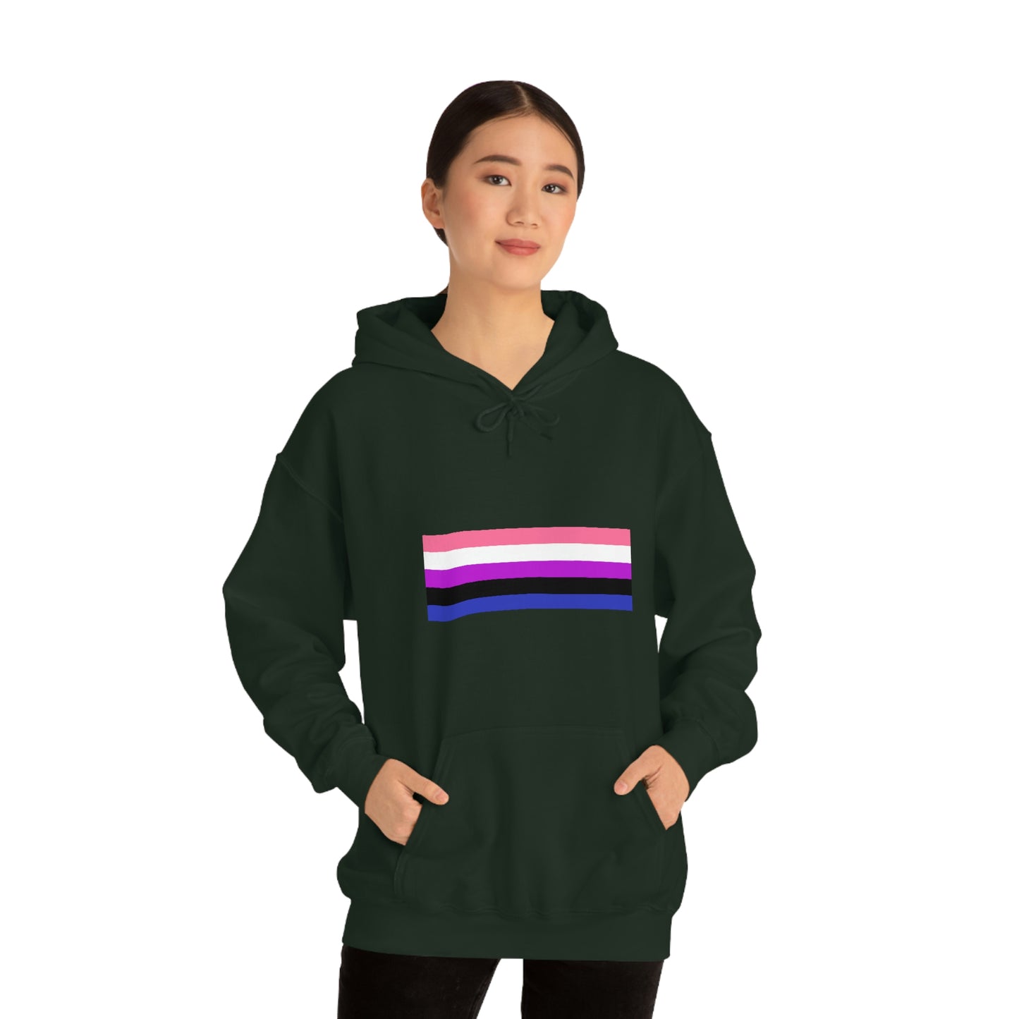 Genderfluid Flag Hooded Sweatshirt