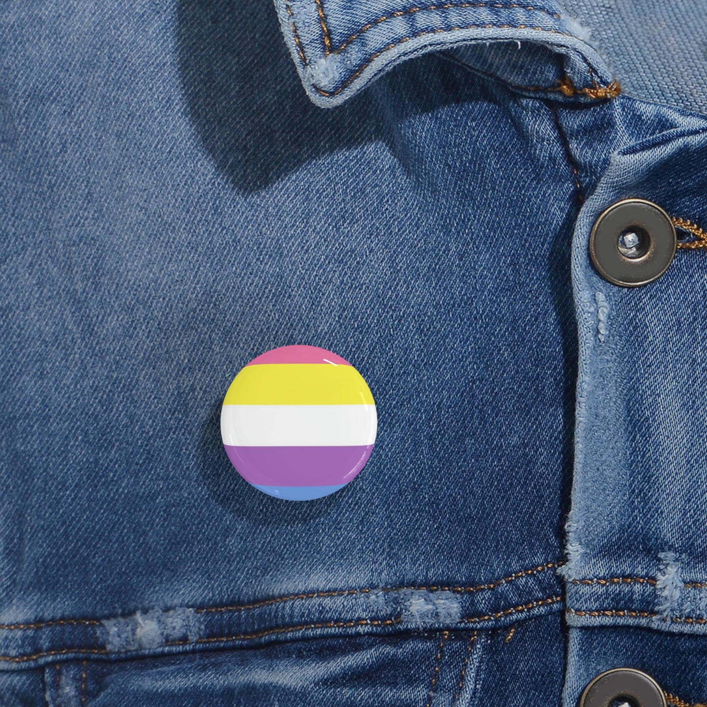 Bigender Pride Flag Round Pins