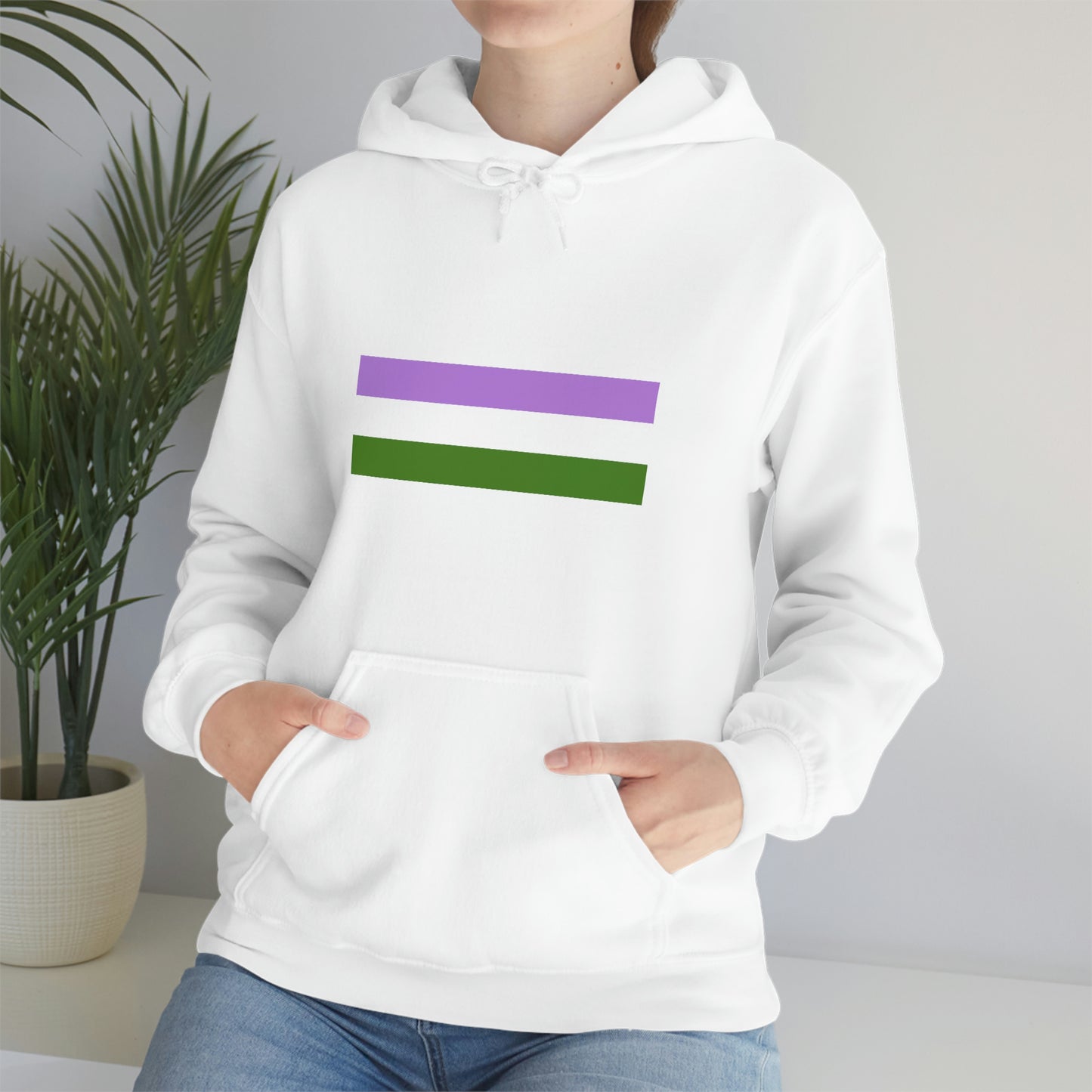 Genderqueer Flag Hooded Sweatshirt