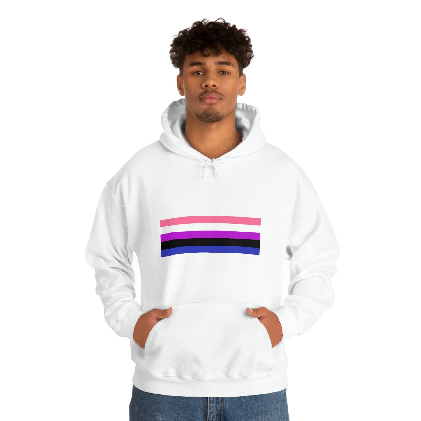 Genderfluid Flag Hooded Sweatshirt