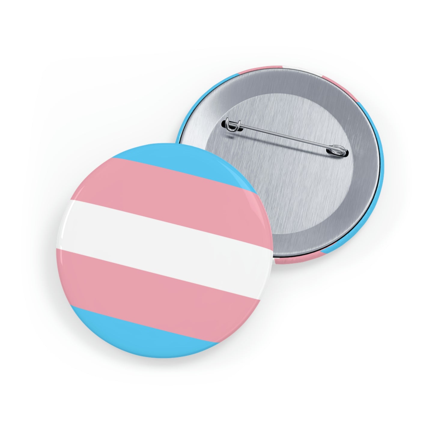 Transgender Pride Flag Round Pins