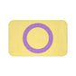 Intersex Flag Bath Mat, pencil crayon colours