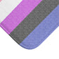 Genderfluid Flag Bath Mat, pencil crayon colours