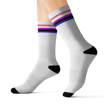 Genderfluid Flag Crew Socks