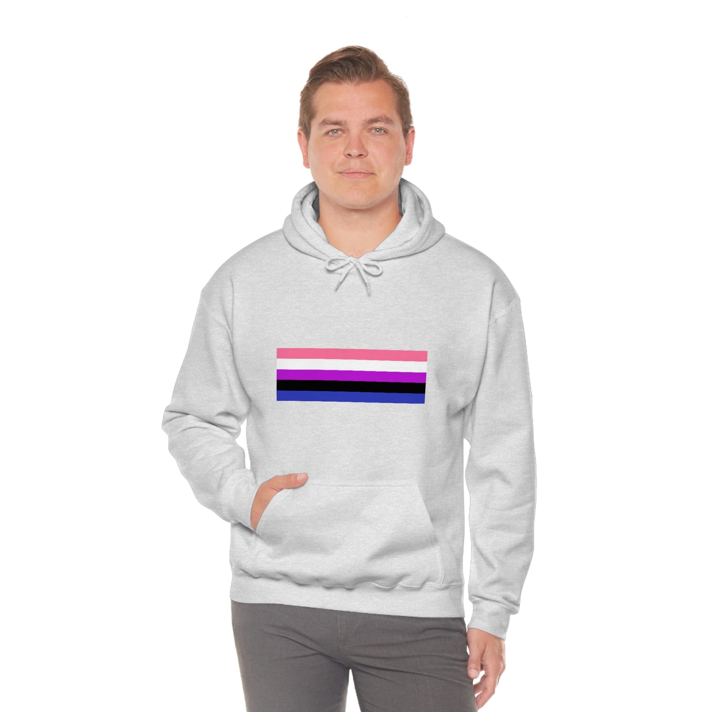 Genderfluid Flag Hooded Sweatshirt