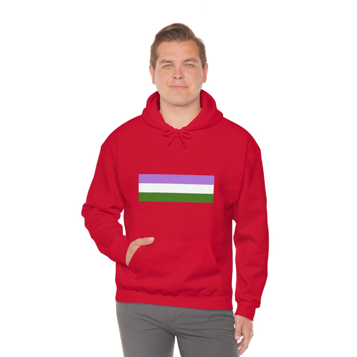 Genderqueer Flag Hooded Sweatshirt