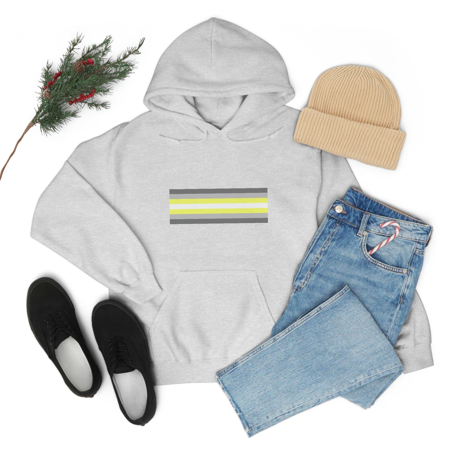 Demigender Flag Hooded Sweatshirt