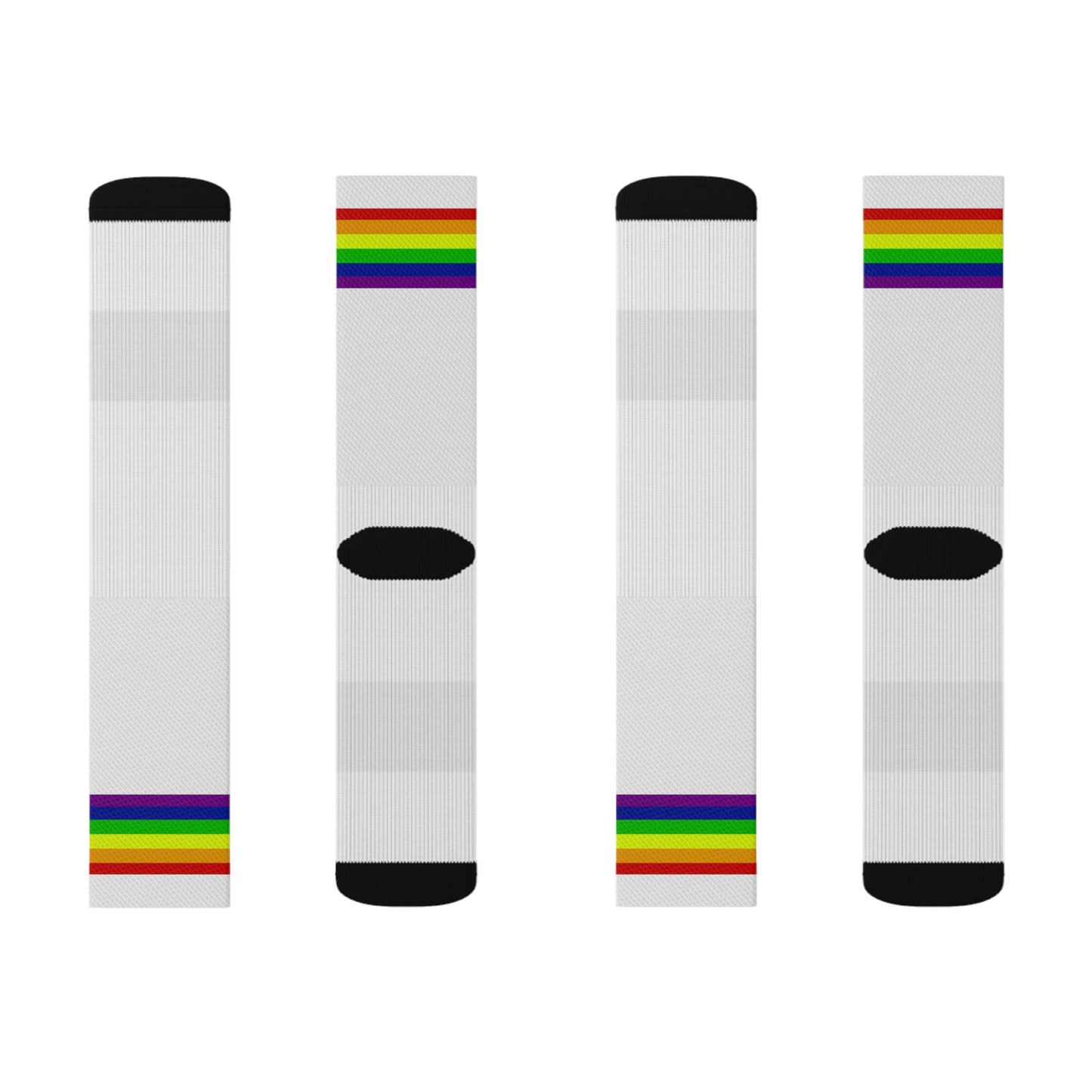 Rainbow Pride Flag Crew Socks