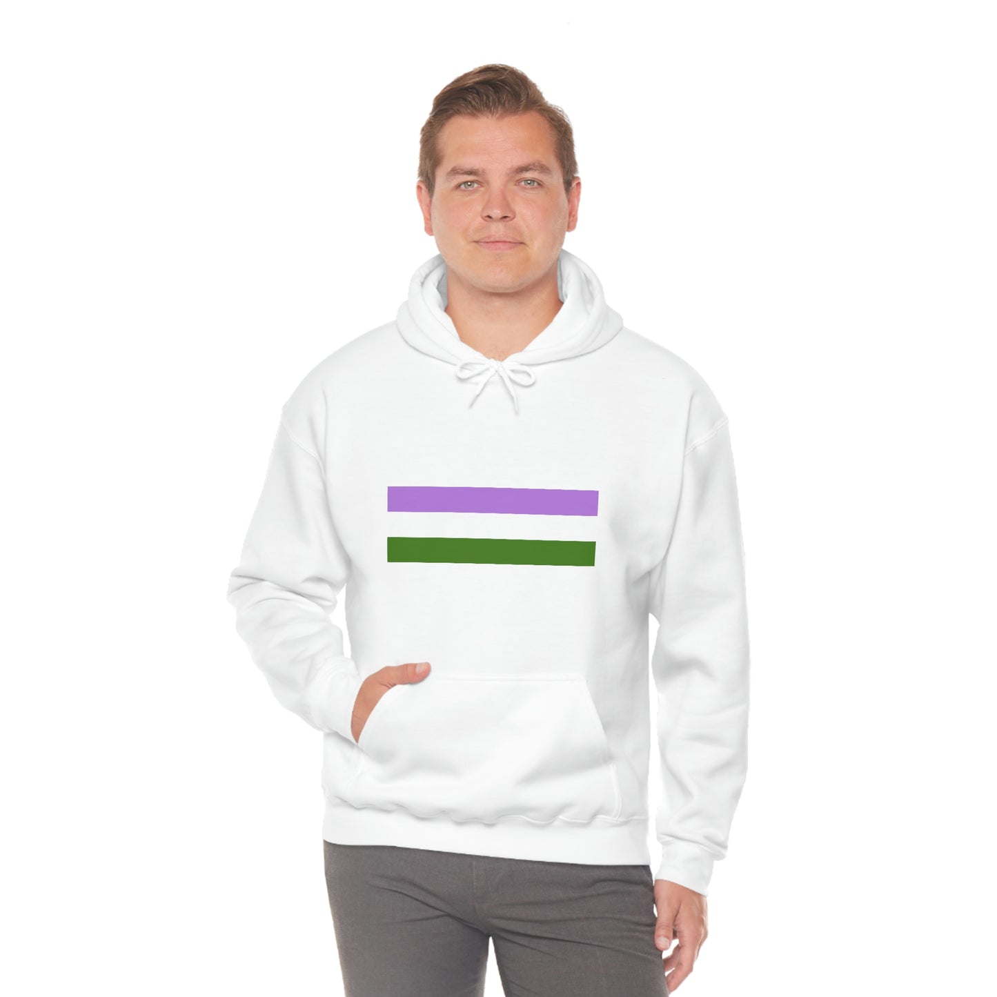 Genderqueer Flag Hooded Sweatshirt