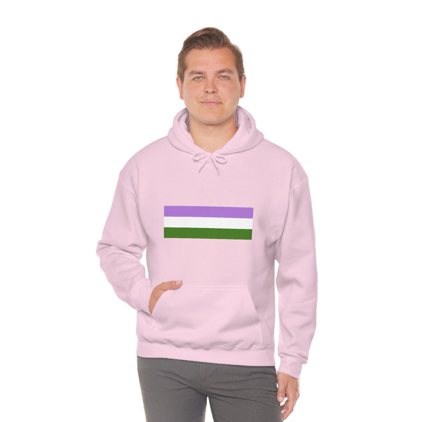 Genderqueer Flag Hooded Sweatshirt