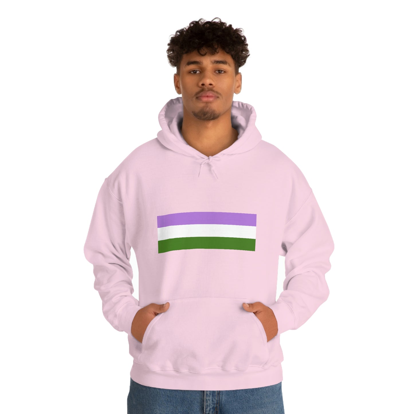 Genderqueer Flag Hooded Sweatshirt