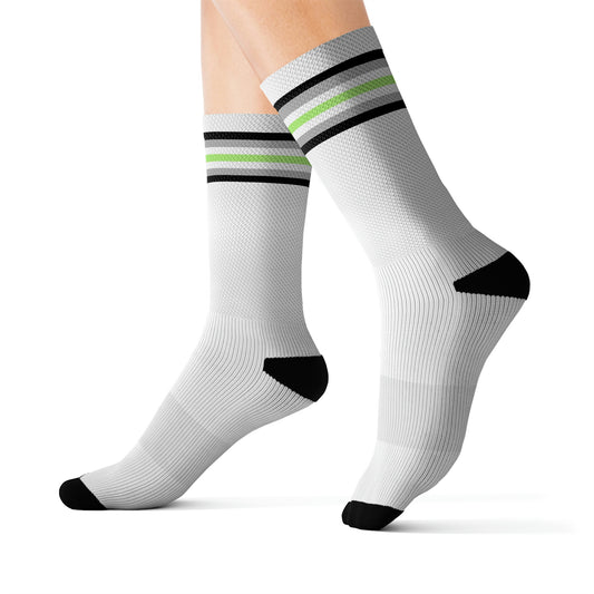 Agender Flag Crew Socks