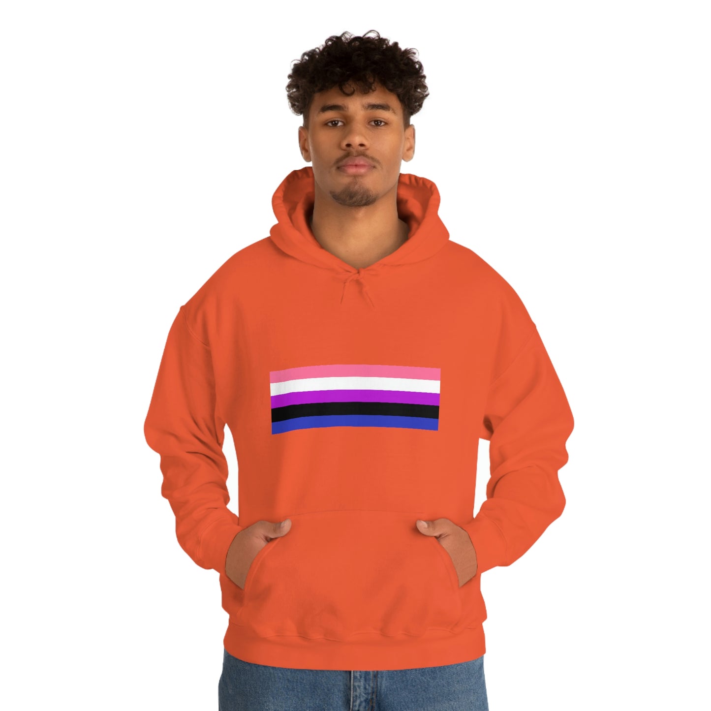 Genderfluid Flag Hooded Sweatshirt