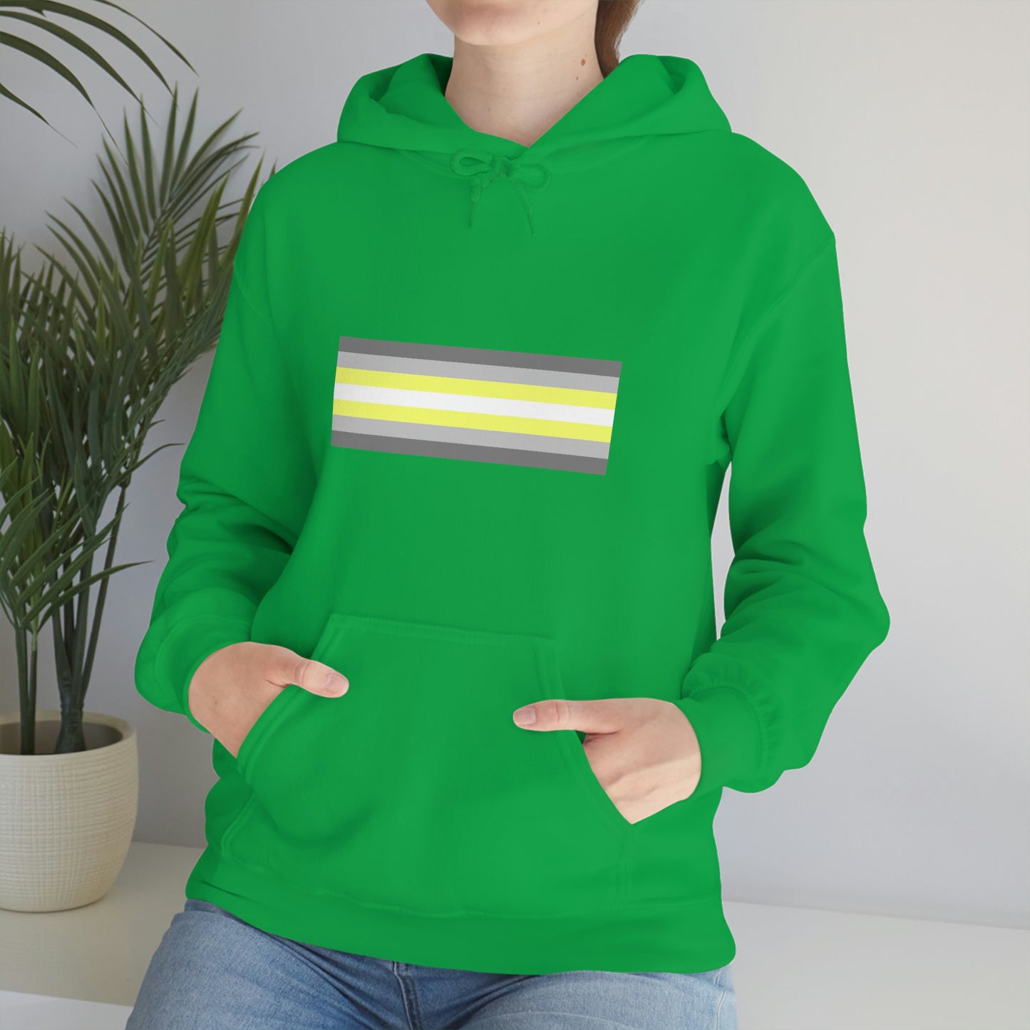 Demigender Flag Hooded Sweatshirt