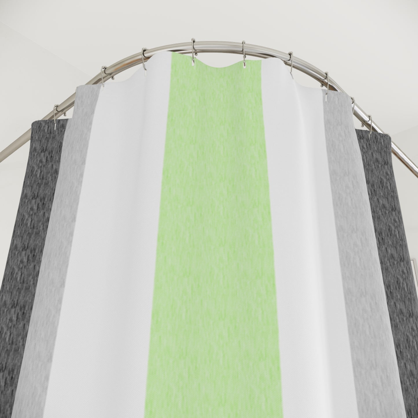 Agender Flag Shower Curtain, pencil crayon colours