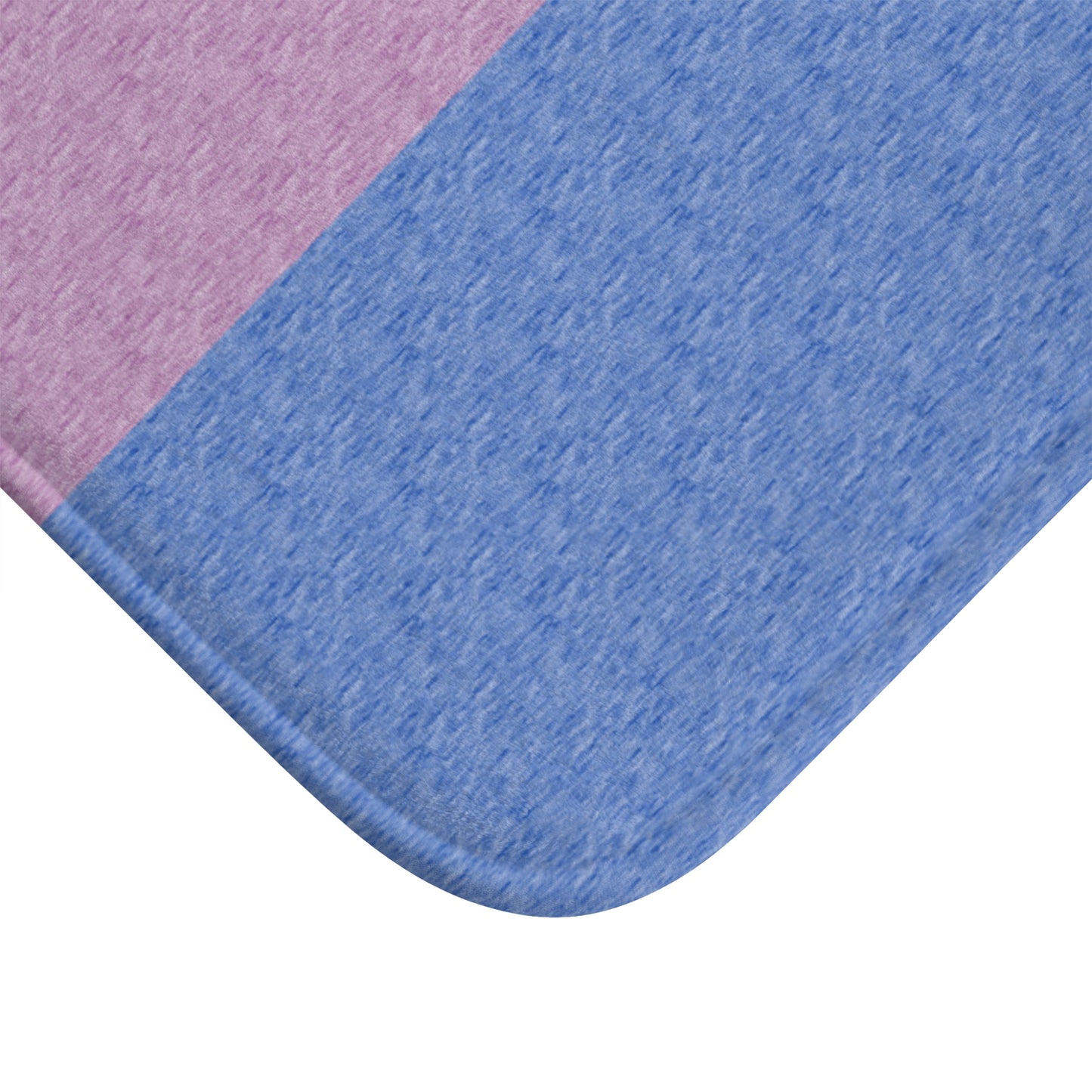 Bisexual Flag Bath Mat, pencil crayon colours