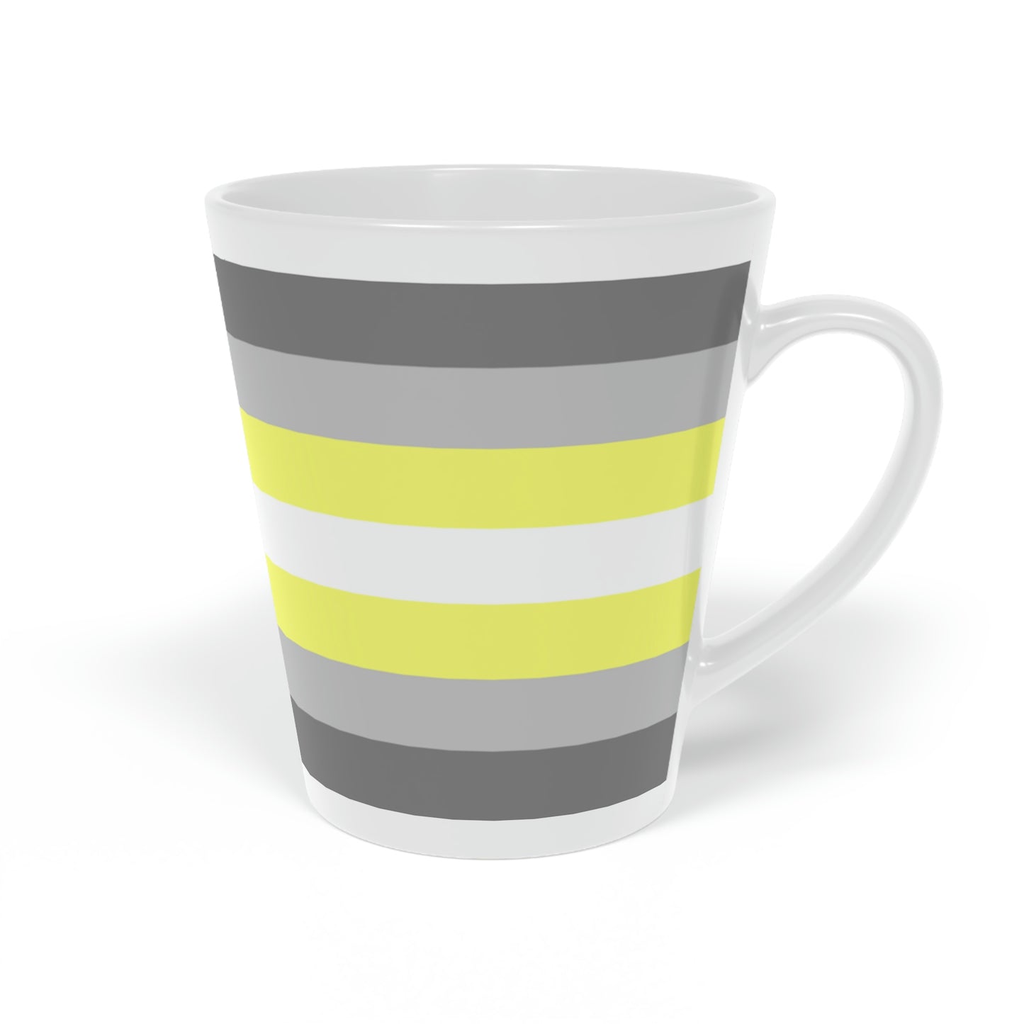 Demigender Pride Flag Latte Mug, 12oz