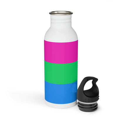 Polysexual Pride Flag Stainless Steel Water Bottle