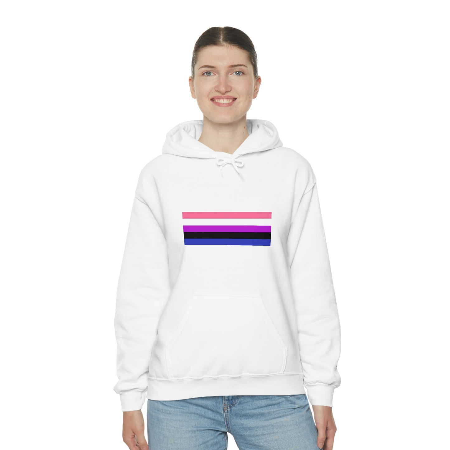 Genderfluid Flag Hooded Sweatshirt