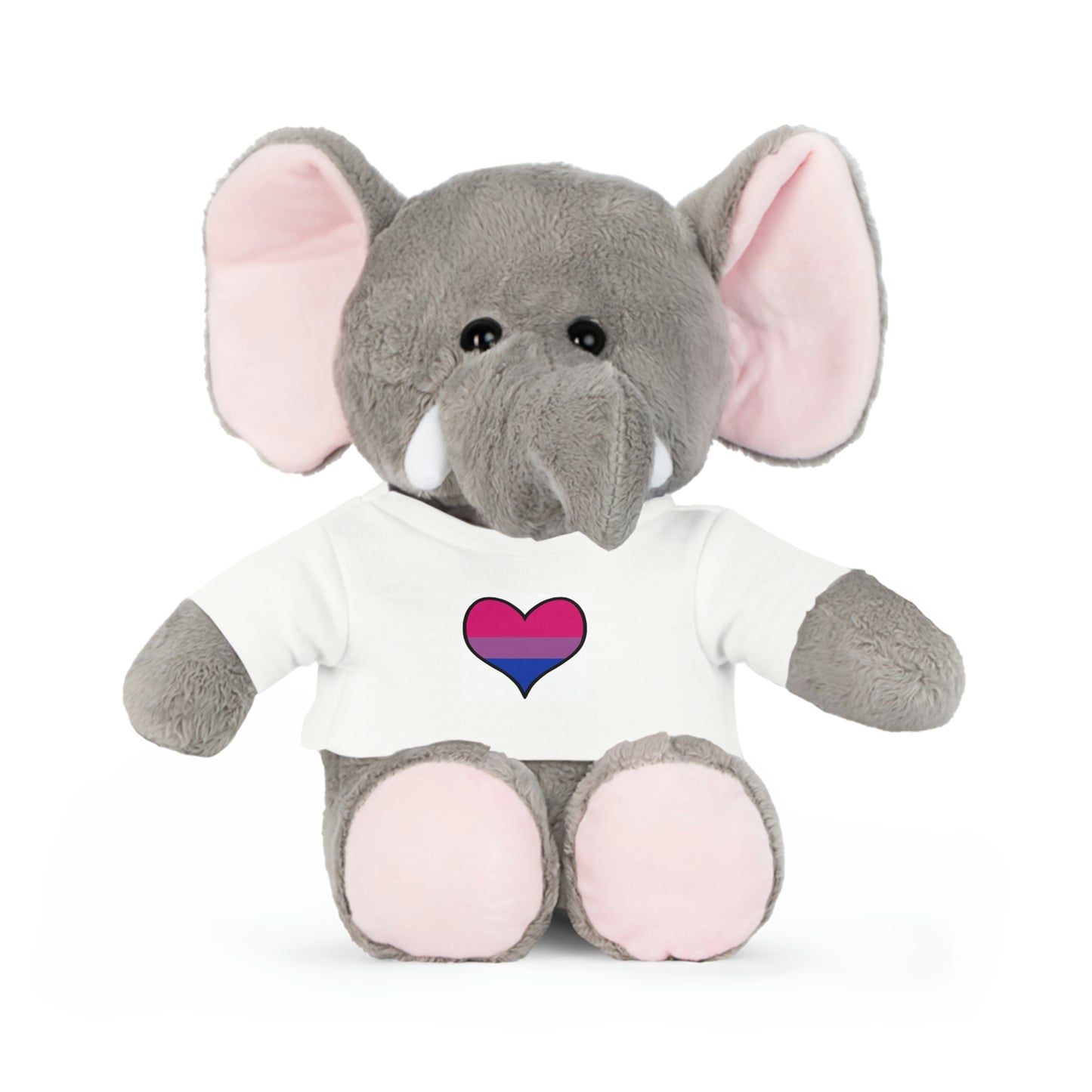 Plush Toys with Bisexual Flag T-Shirt