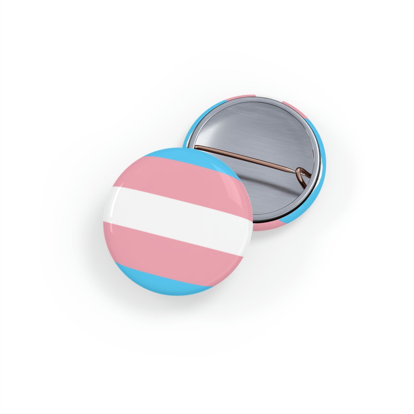 Transgender Pride Flag Round Pins