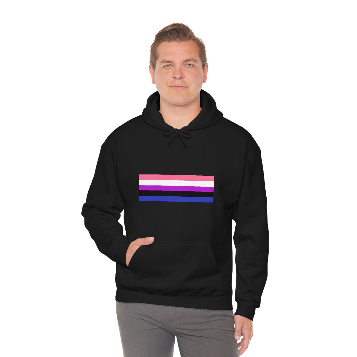 Genderfluid Flag Hooded Sweatshirt