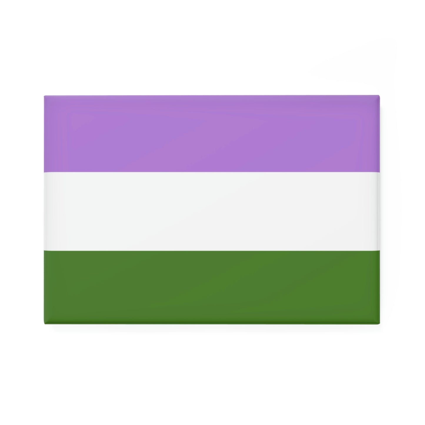 Button Magnet, Genderqueer Pride Flag