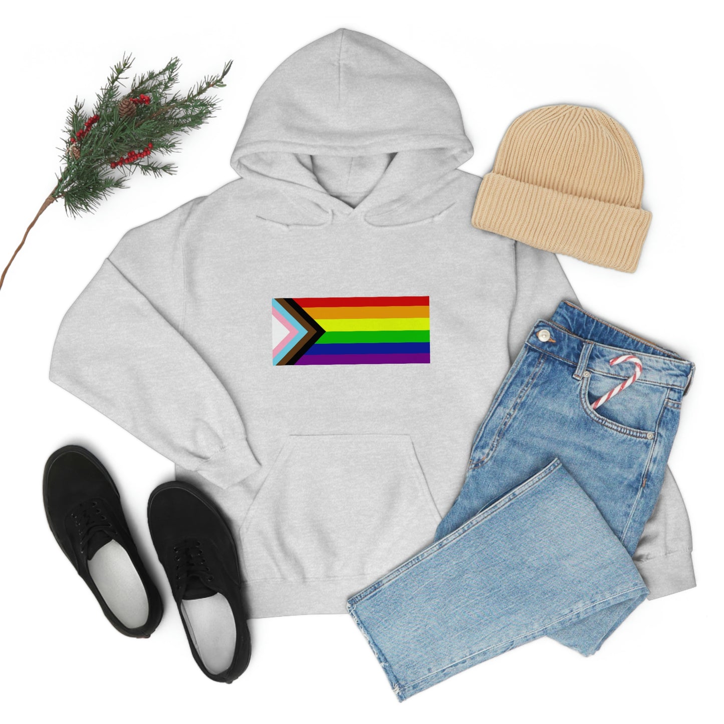 Progress Pride Flag Hooded Sweatshirt