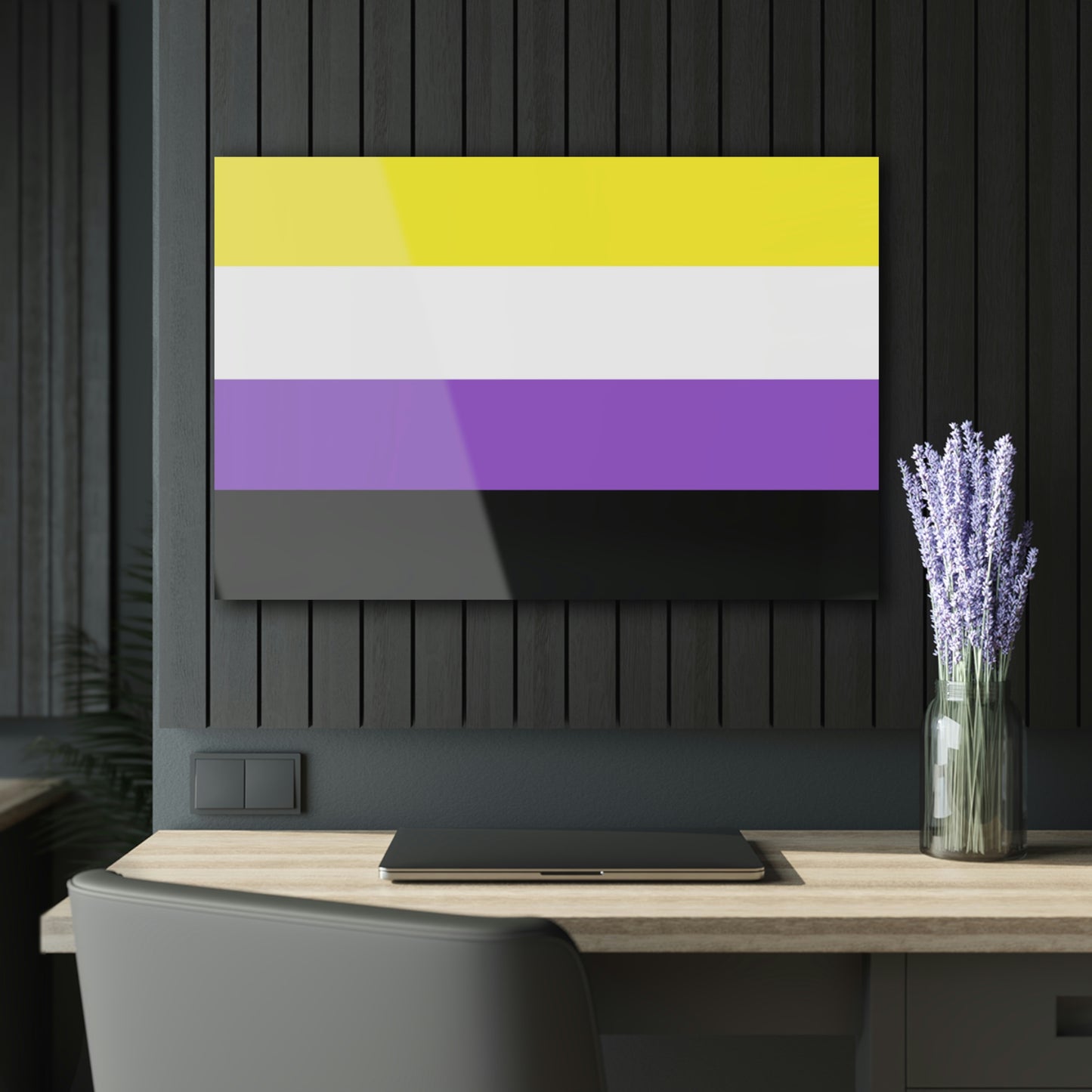 Non-Binary Acrylic Prints (with French Cleat Hanging)