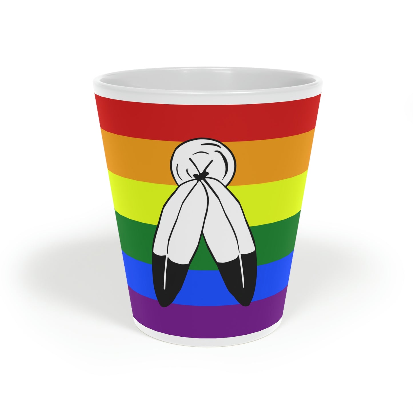 Two-Spirit Pride Flag Latte Mug, 12oz