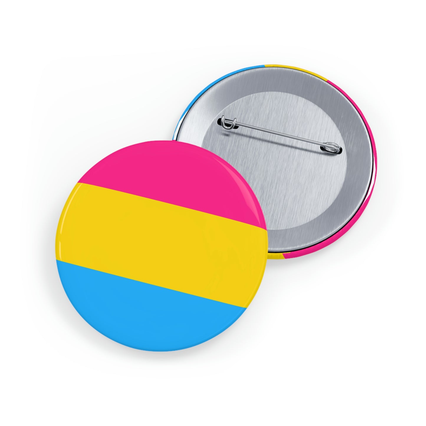 Pansexual Pride Flag Round Pins