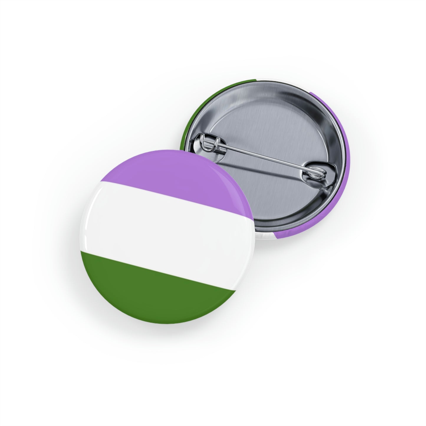 Genderqueer Pride Flag Round Pins