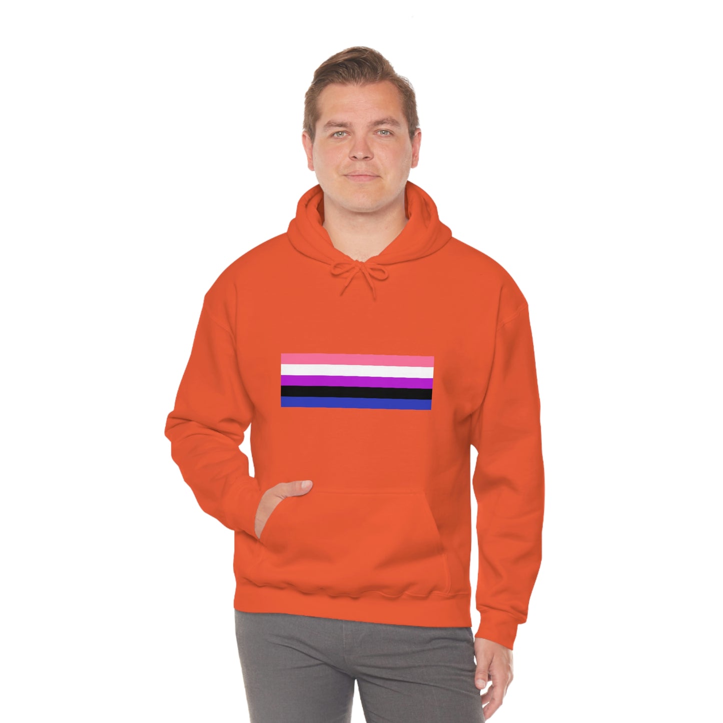 Genderfluid Flag Hooded Sweatshirt