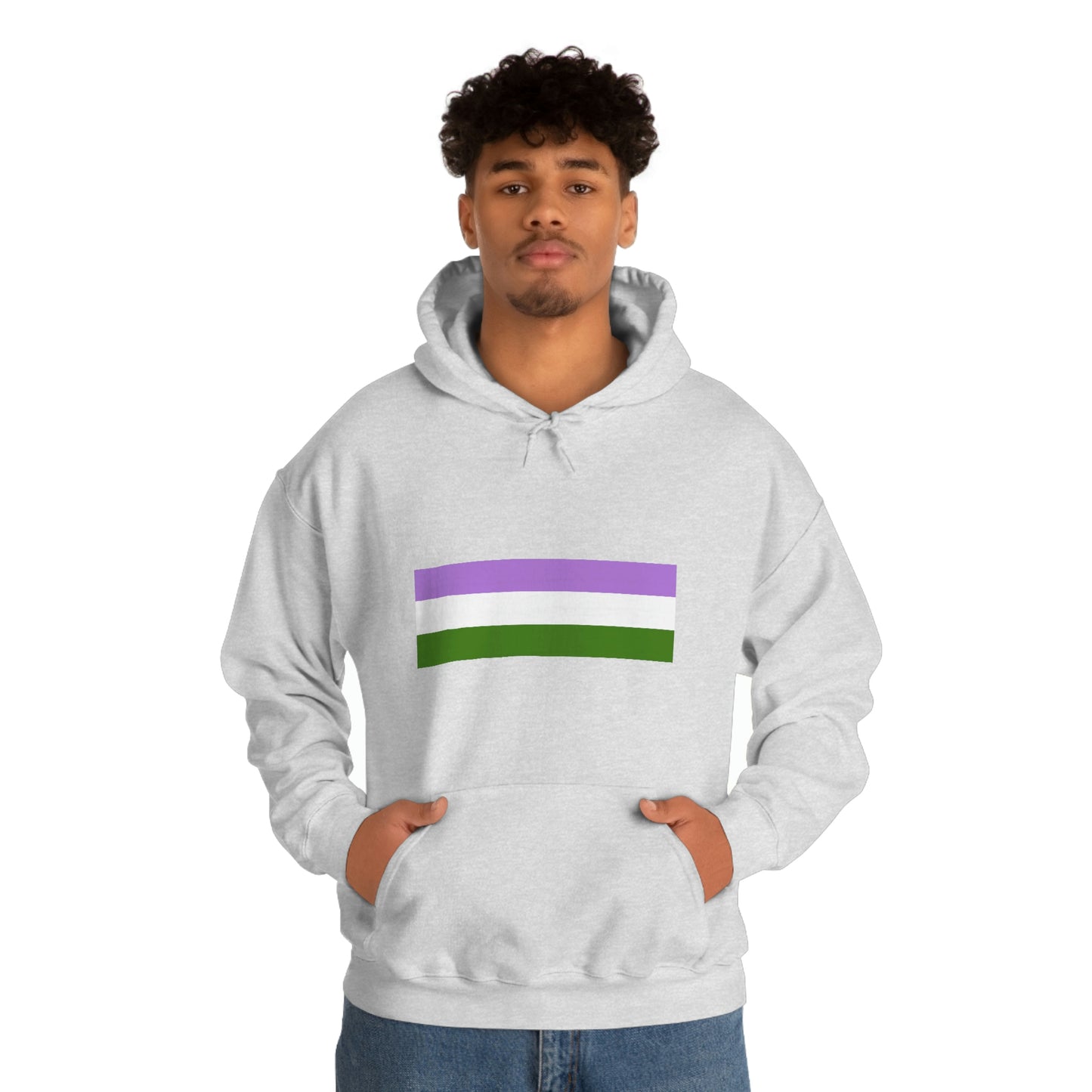 Genderqueer Flag Hooded Sweatshirt