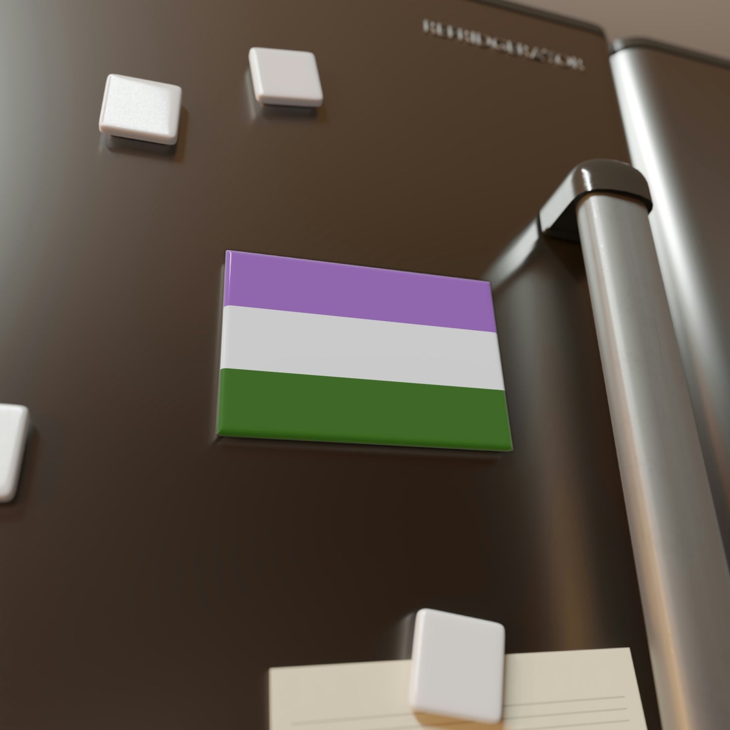 Button Magnet, Genderqueer Pride Flag