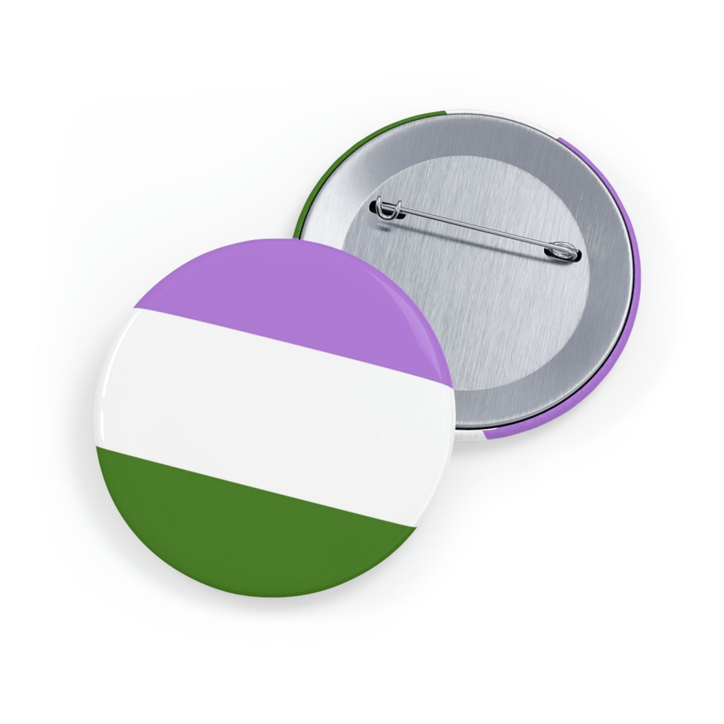 Genderqueer Pride Flag Round Pins