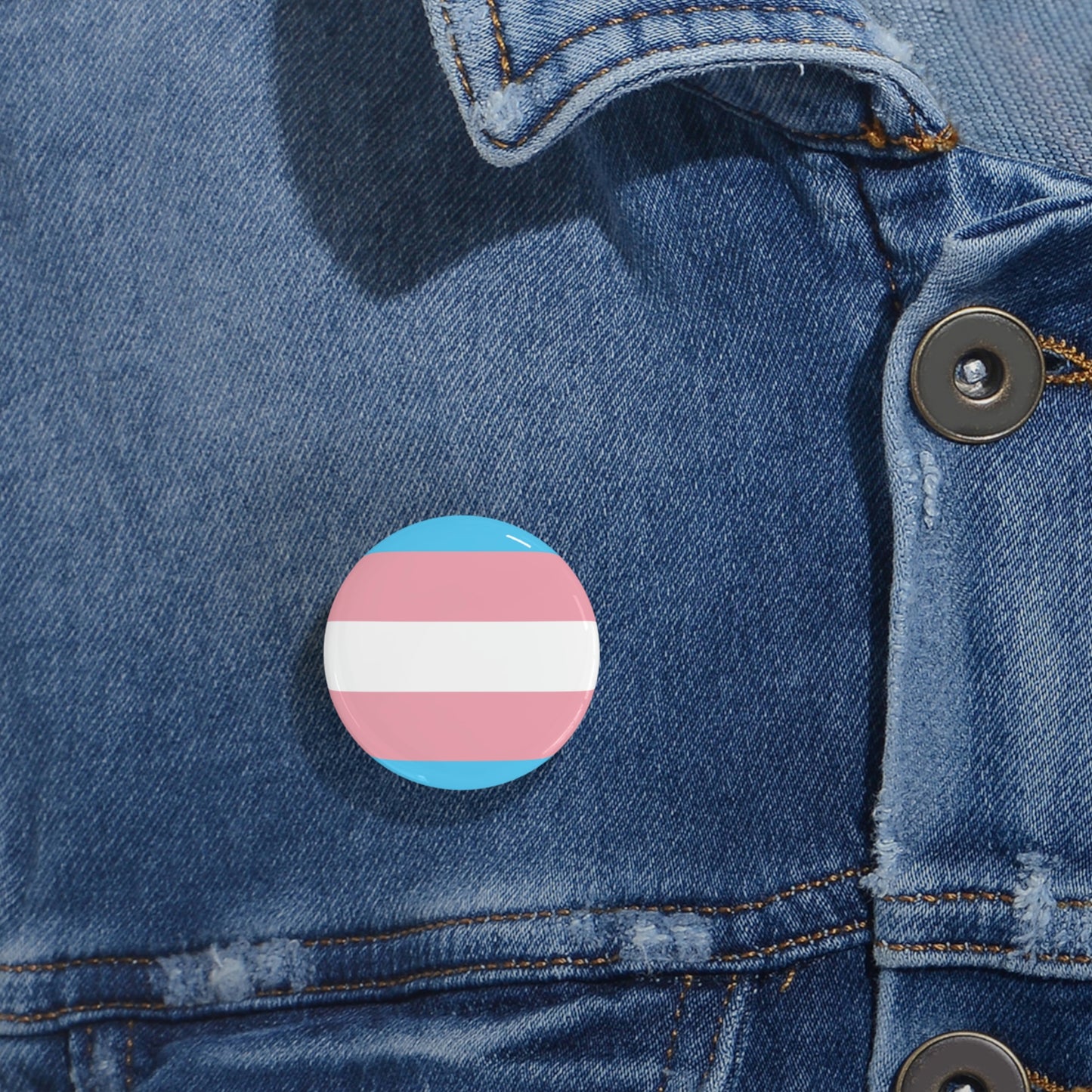 Transgender Pride Flag Round Pins