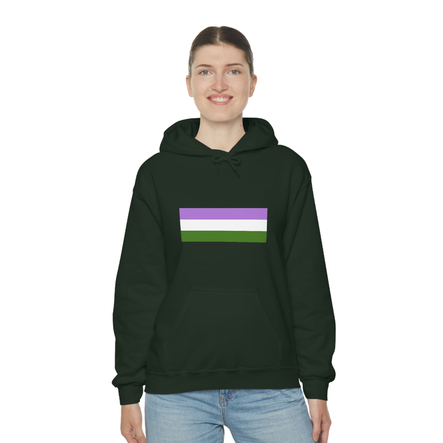 Genderqueer Flag Hooded Sweatshirt