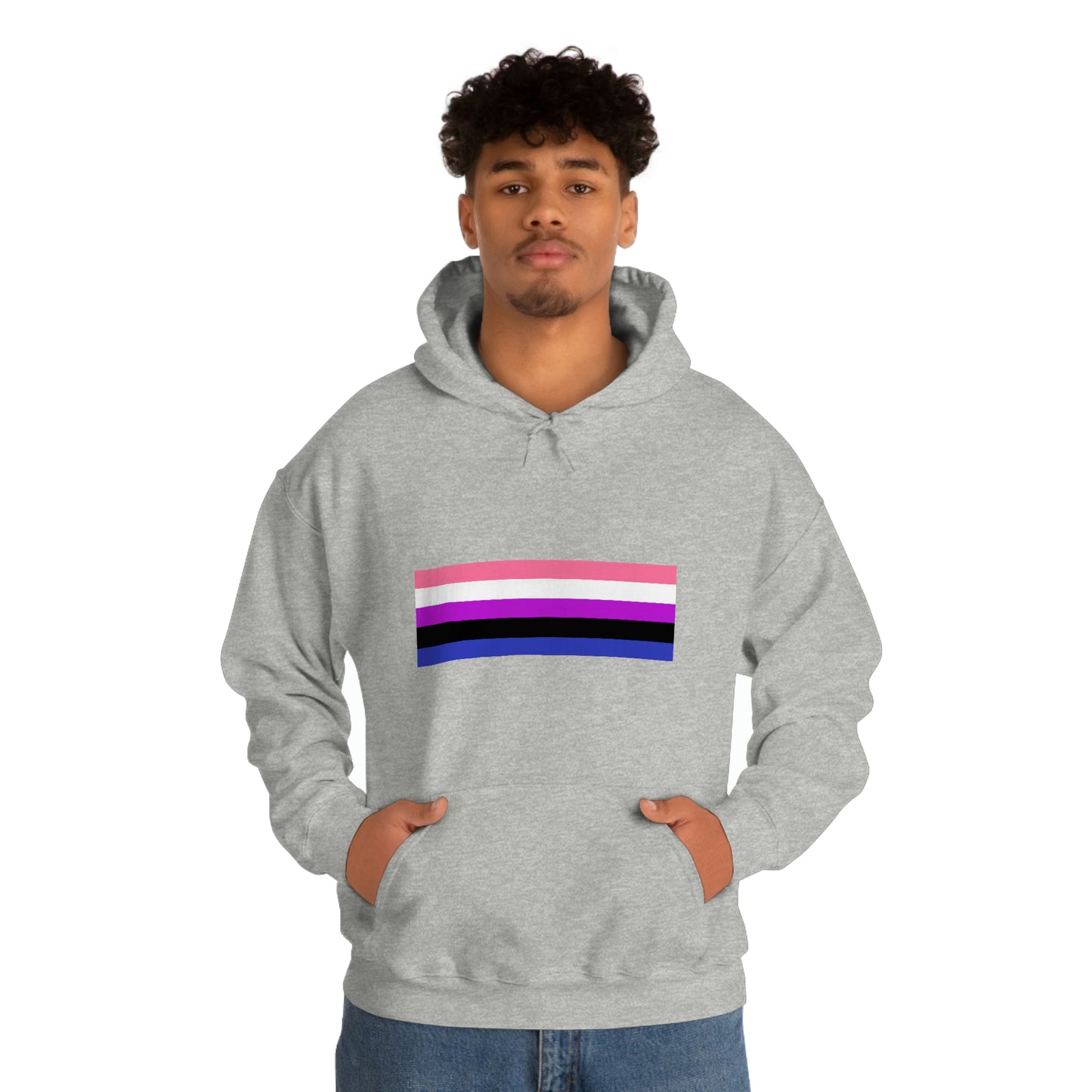 Genderfluid Flag Hooded Sweatshirt