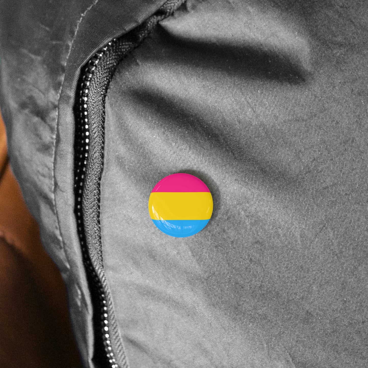 Pansexual Pride Flag Round Pins