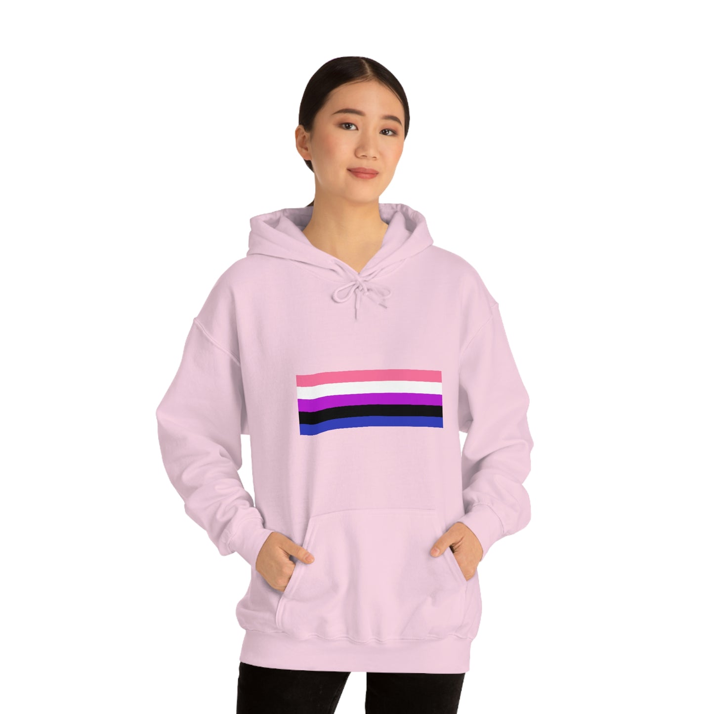 Genderfluid Flag Hooded Sweatshirt