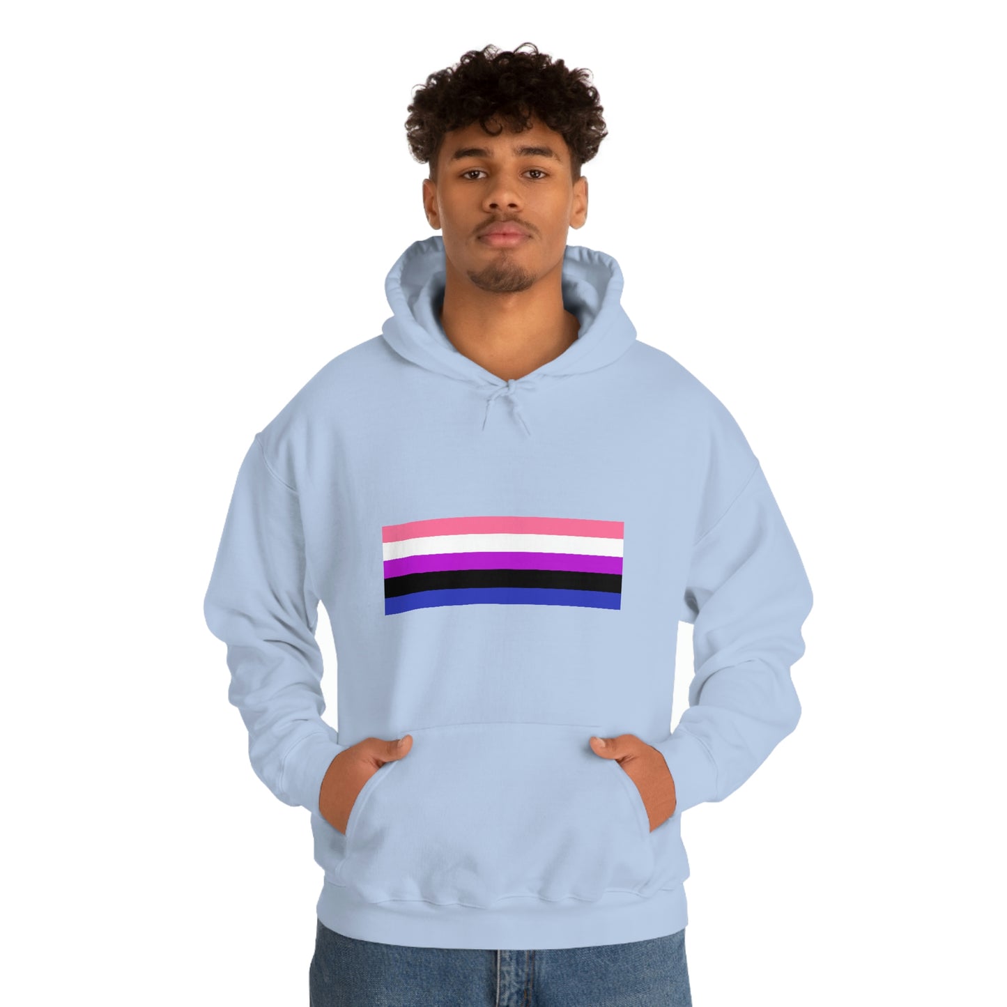 Genderfluid Flag Hooded Sweatshirt