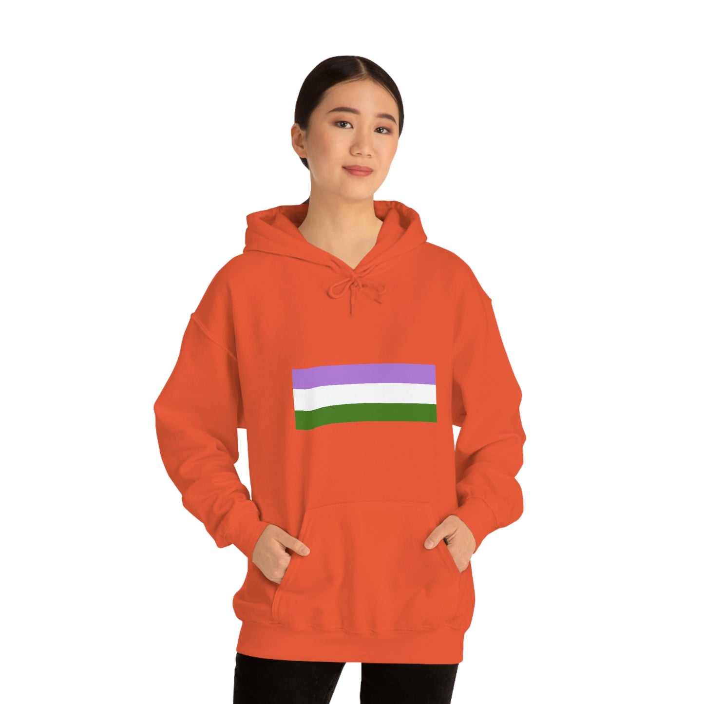 Genderqueer Flag Hooded Sweatshirt