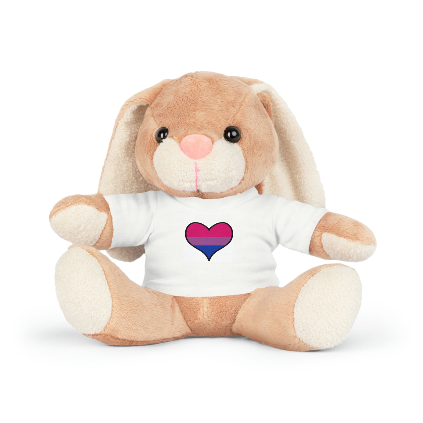 Plush Toys with Bisexual Flag T-Shirt