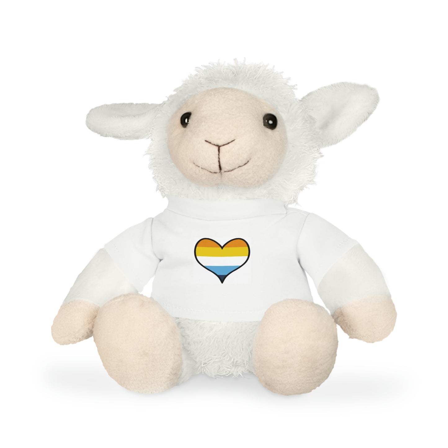 Plush Toys with Aroace Flag T-Shirt