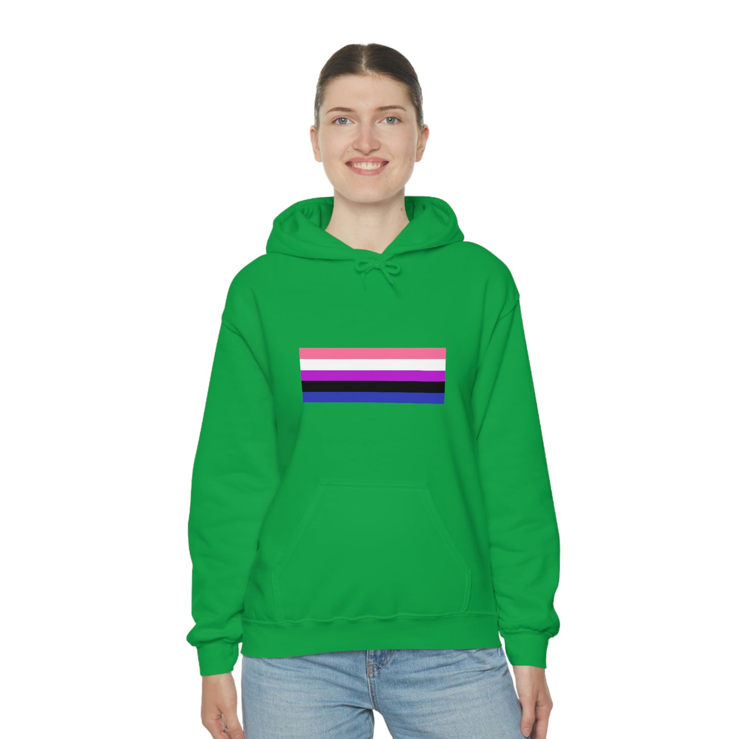 Genderfluid Flag Hooded Sweatshirt